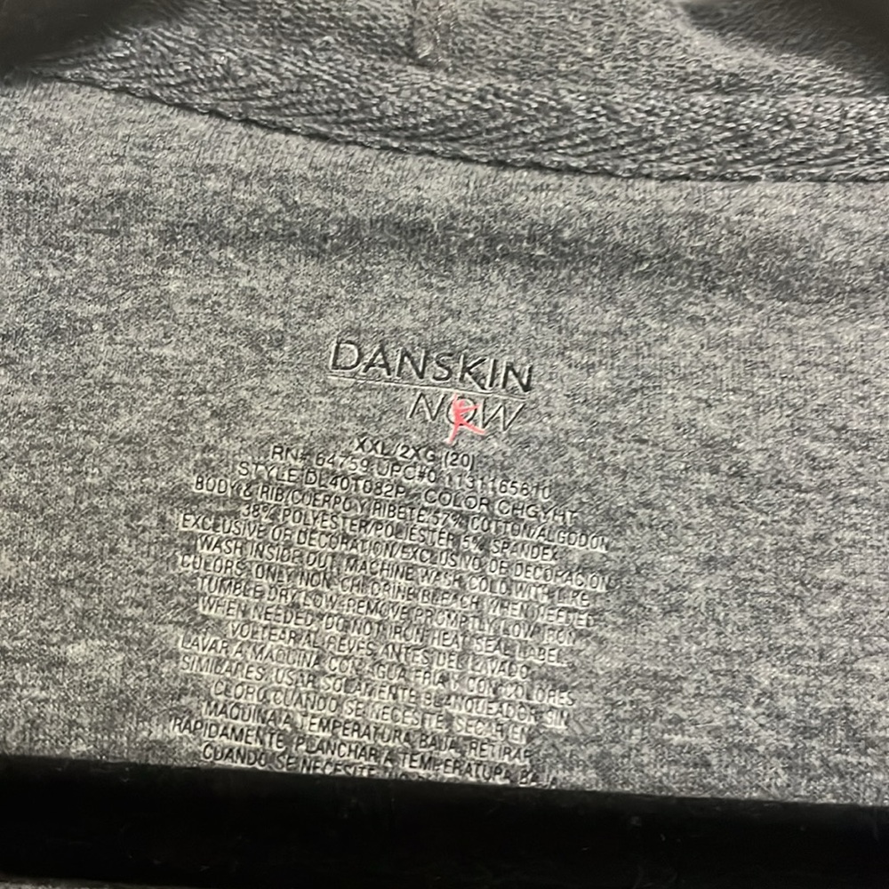 Fitted 2X grey/purple/black hoodie. - Picture 2 of 3